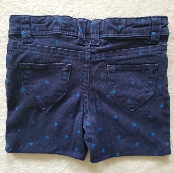 Kids Star-Patterned Navy Shorts - Picture 2 of 3